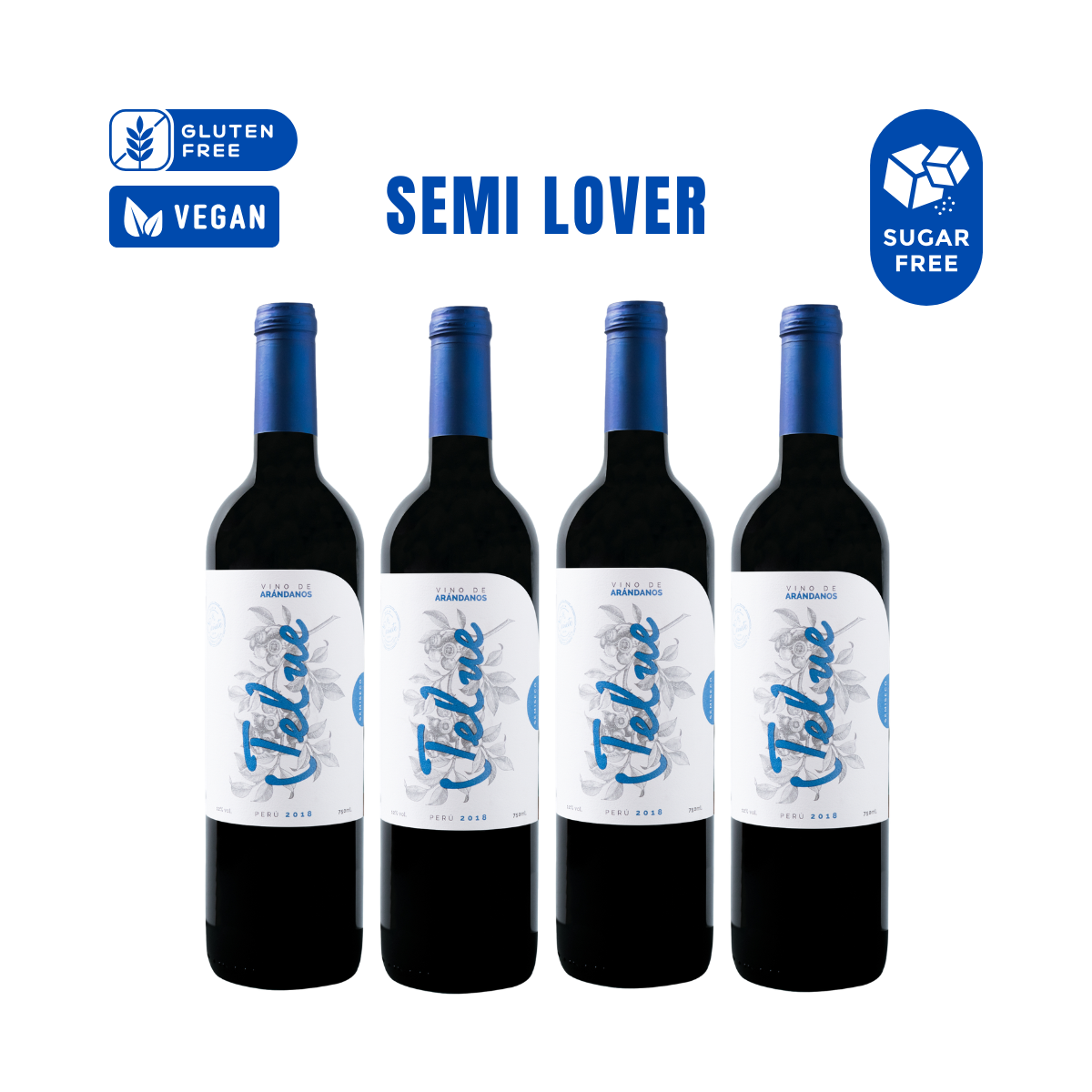 Pack SemiLover (4 vinos de arándanos)