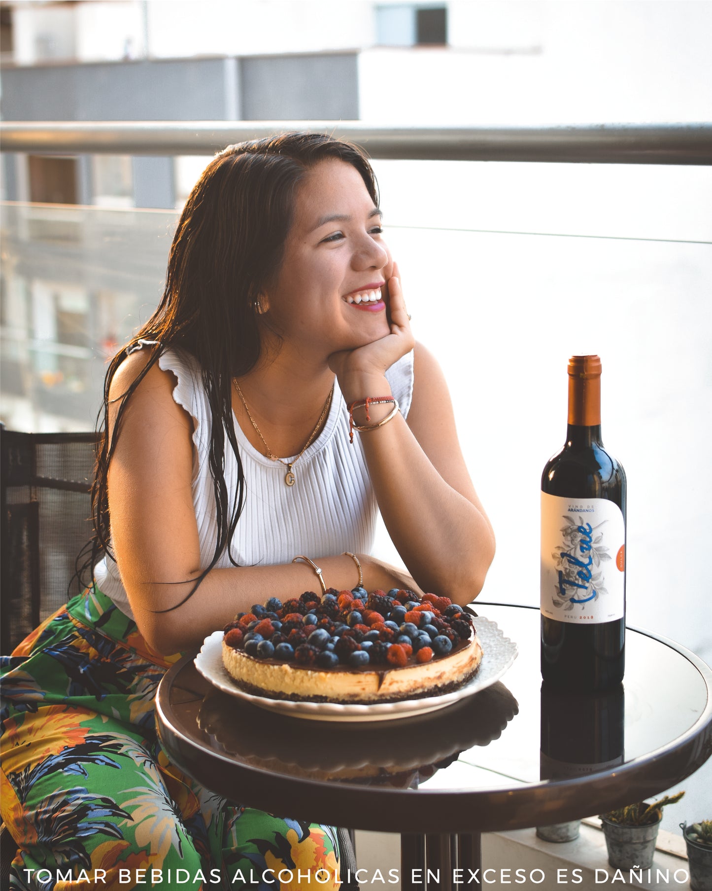 Vino de Arándanos Dulce (No empalaga como tu ex) x 750ml