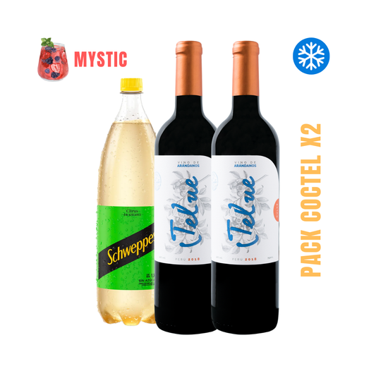 Pack Coctel x2 (Vino de Arándanos y Ginger Ale)